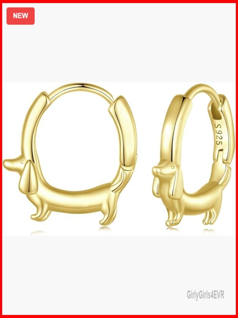 Sterling Silver Animal Huggie Hoop Earrings - Hypoallergenic Dainty Lightweight
